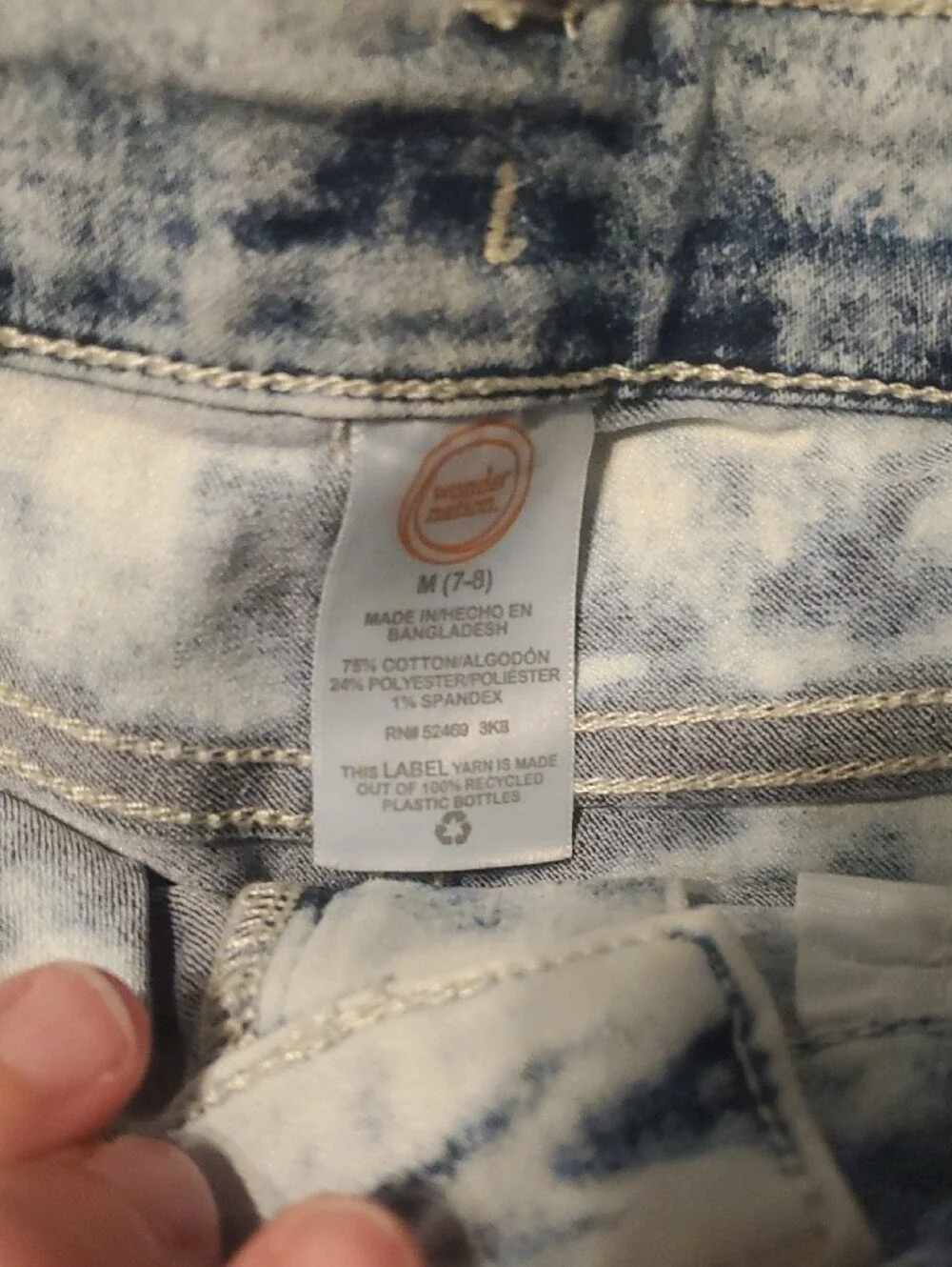 wonder nation Light Blue Acid Wash Denim Jacket & Skirt Set